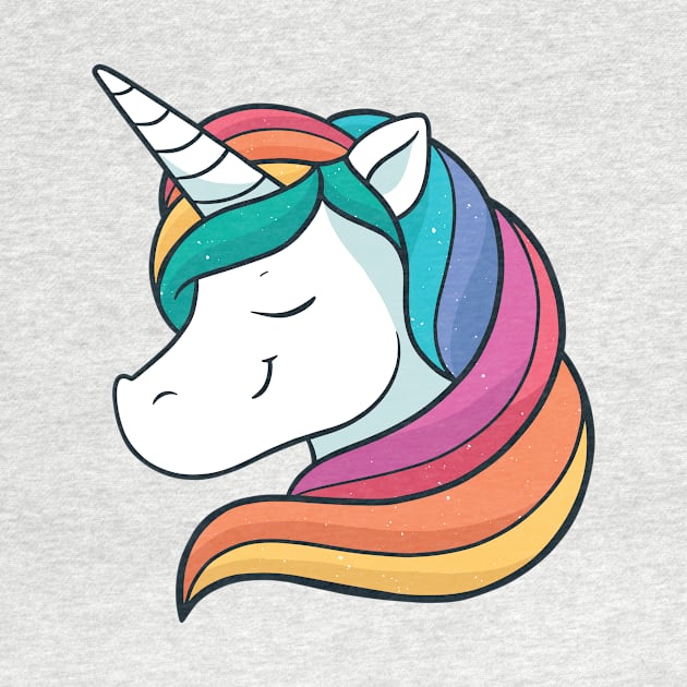 Cute Rainbow Sparkle Unicorn by SLAG_Creative